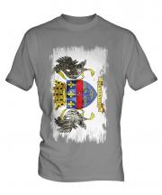 Saint Barthelemy Grunge Flag Mens T-Shirt