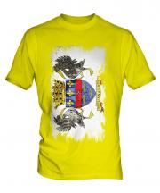 Saint Barthelemy Grunge Flag Mens T-Shirt