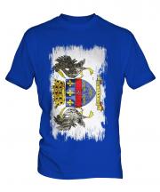 Saint Barthelemy Grunge Flag Mens T-Shirt