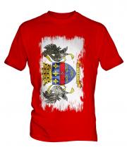Saint Barthelemy Grunge Flag Mens T-Shirt