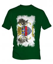 Saint Barthelemy Grunge Flag Mens T-Shirt