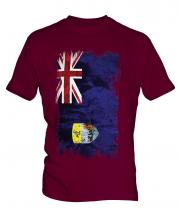Saint Helena Grunge Flag Mens T-Shirt