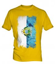 San Marino Grunge Flag Mens T-Shirt