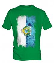 San Marino Grunge Flag Mens T-Shirt