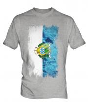 San Marino Grunge Flag Mens T-Shirt