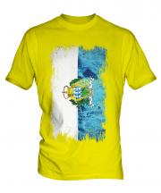 San Marino Grunge Flag Mens T-Shirt