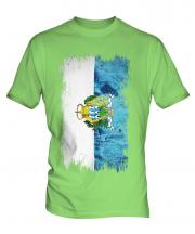 San Marino Grunge Flag Mens T-Shirt