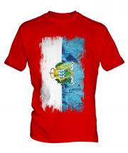 San Marino Grunge Flag Mens T-Shirt