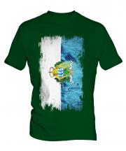 San Marino Grunge Flag Mens T-Shirt