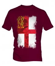 Sark Grunge Flag Mens T-Shirt