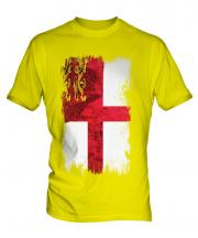 Sark Grunge Flag Mens T-Shirt