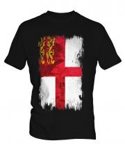 Sark Grunge Flag Mens T-Shirt