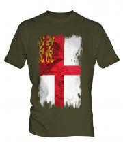 Sark Grunge Flag Mens T-Shirt