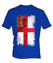 Sark Grunge Flag Mens T-Shirt