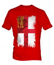 Sark Grunge Flag Mens T-Shirt