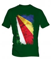 Seychelles Grunge Flag Mens T-Shirt