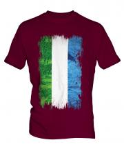 Sierra Leone Grunge Flag Mens T-Shirt