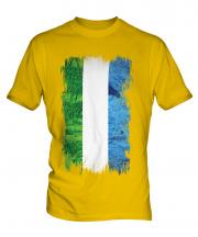 Sierra Leone Grunge Flag Mens T-Shirt