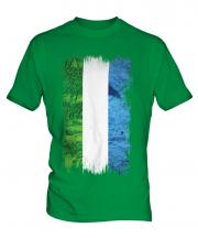 Sierra Leone Grunge Flag Mens T-Shirt