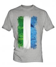 Sierra Leone Grunge Flag Mens T-Shirt