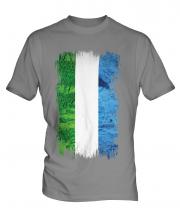 Sierra Leone Grunge Flag Mens T-Shirt