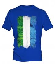 Sierra Leone Grunge Flag Mens T-Shirt