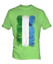 Sierra Leone Grunge Flag Mens T-Shirt