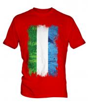 Sierra Leone Grunge Flag Mens T-Shirt
