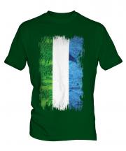 Sierra Leone Grunge Flag Mens T-Shirt