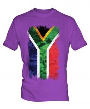 South Africa Grunge Flag Mens T-Shirt