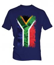 South Africa Grunge Flag Mens T-Shirt