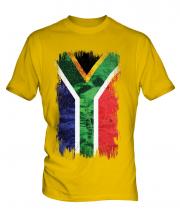 South Africa Grunge Flag Mens T-Shirt