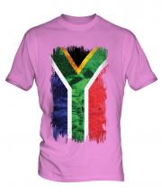 South Africa Grunge Flag Mens T-Shirt