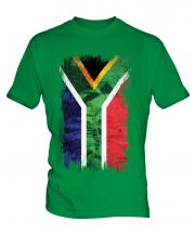 South Africa Grunge Flag Mens T-Shirt