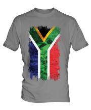 South Africa Grunge Flag Mens T-Shirt