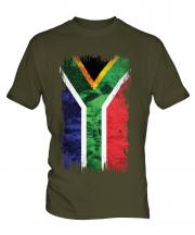 South Africa Grunge Flag Mens T-Shirt