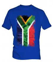 South Africa Grunge Flag Mens T-Shirt