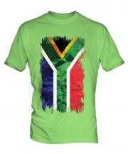 South Africa Grunge Flag Mens T-Shirt