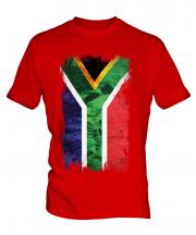 South Africa Grunge Flag Mens T-Shirt