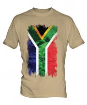 South Africa Grunge Flag Mens T-Shirt