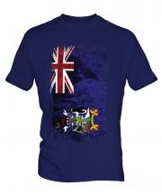 South Georgia Grunge Flag Mens T-Shirt