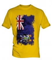 South Georgia Grunge Flag Mens T-Shirt