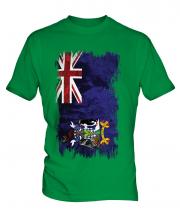 South Georgia Grunge Flag Mens T-Shirt