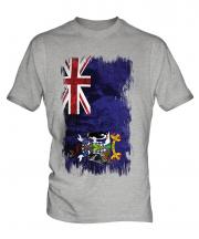 South Georgia Grunge Flag Mens T-Shirt