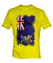 South Georgia Grunge Flag Mens T-Shirt