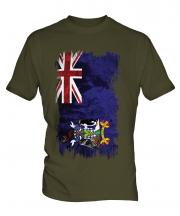 South Georgia Grunge Flag Mens T-Shirt