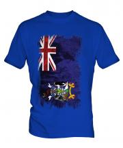 South Georgia Grunge Flag Mens T-Shirt