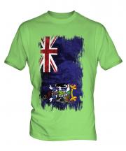 South Georgia Grunge Flag Mens T-Shirt