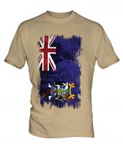 South Georgia Grunge Flag Mens T-Shirt