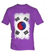 South Korea Grunge Flag Mens T-Shirt